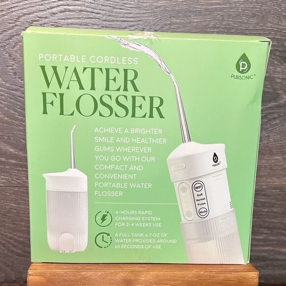 Pursonic Portable USB Rechargeable Collapsible Water Flosser in White. NIB! - Picture 9 of 13